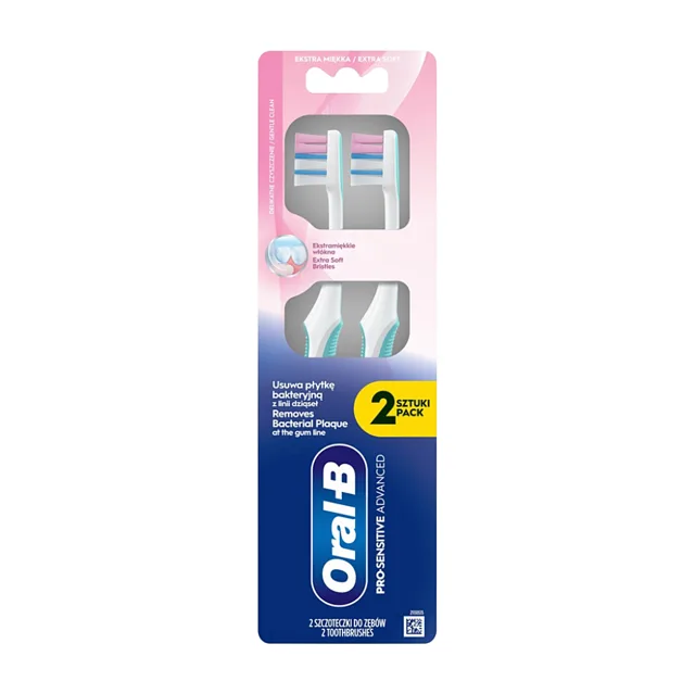 ORAL-B Zubní kartáček Sensitive Střední 2 kusy