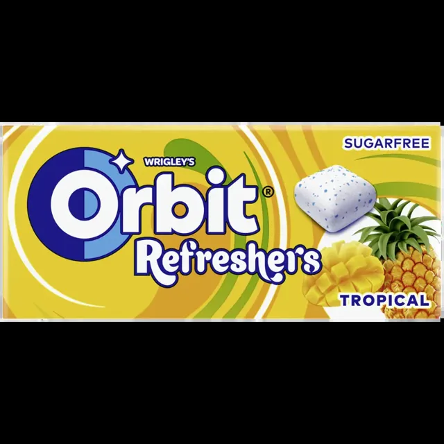 Orbit Žvýkačky Refresher Tropical 17,9 g
