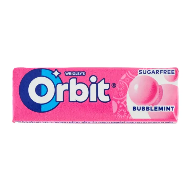 Orbit Žvýkačky Wrigley's Bubblemint 14 g