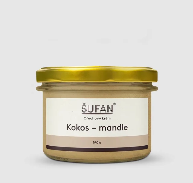 Ořechový krém kokos & mandle, 190 g