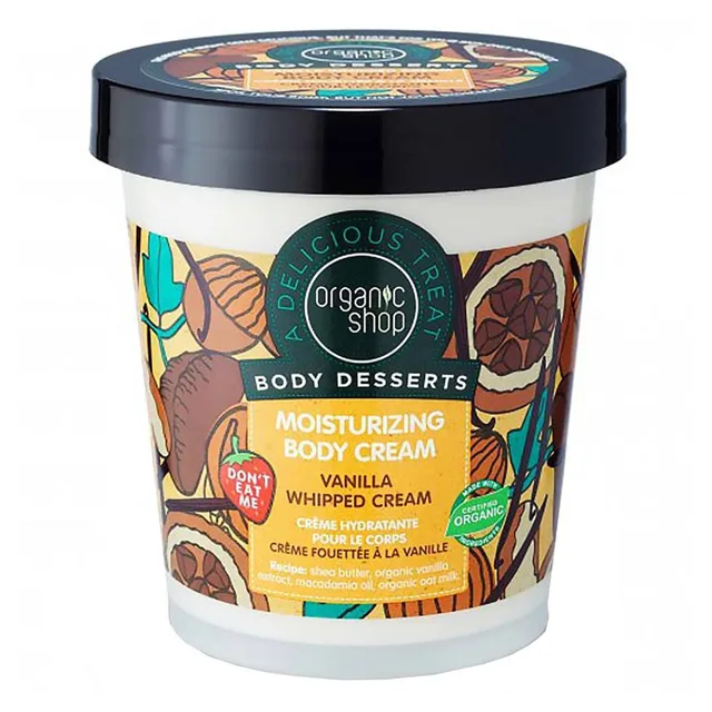 ORGANIC SHOP Body Desserts Hydratační krém na tělo Vanilková šlehačka 450 ml