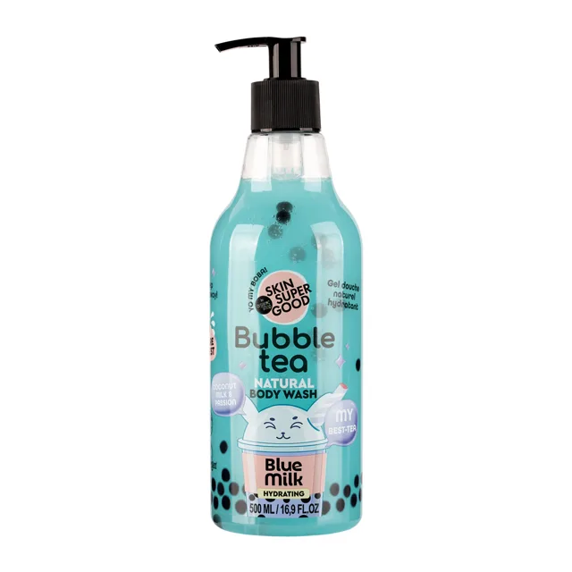 Organic Shop Bubble Tea Hydratační sprchový gel Blue Milk 500 ml