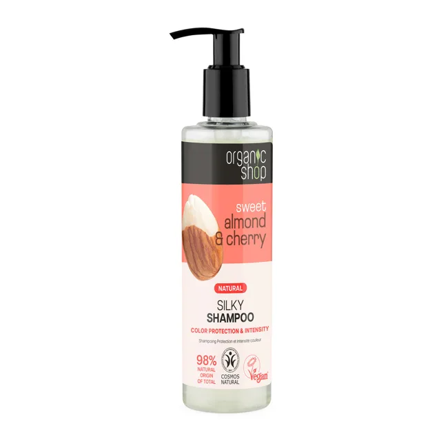 Organic Shop Hedvábný šampon Mandle a třešeň (Silky Shampoo) 280 ml