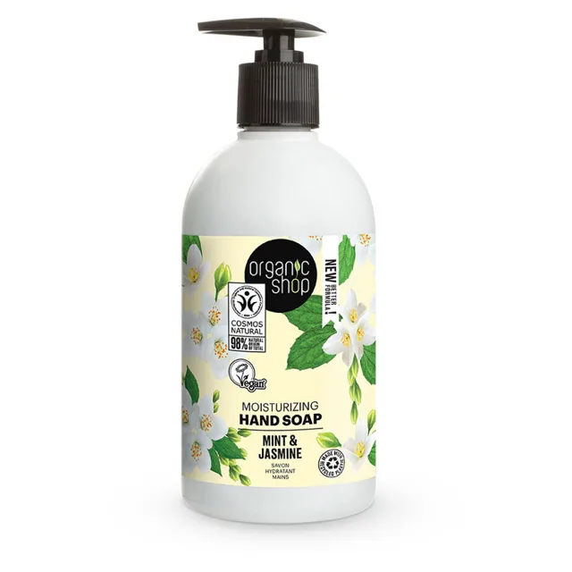 ORGANIC SHOP Hydratační mýdlo na ruce Mátový jasmín 500 ml