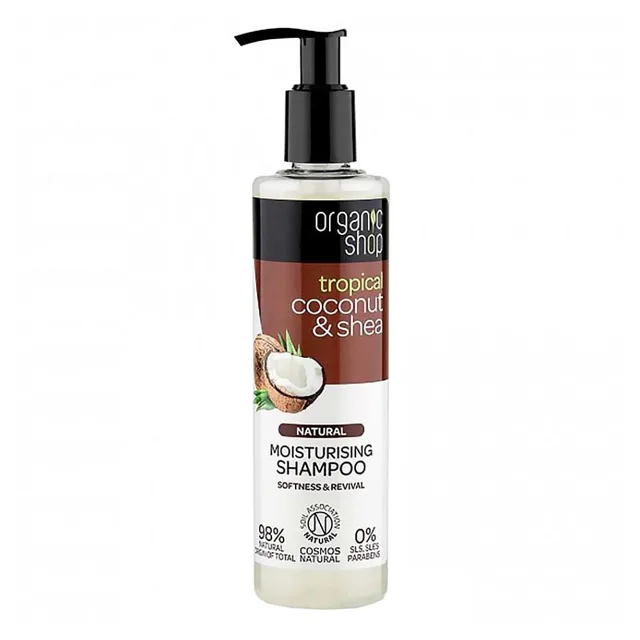 ORGANIC SHOP Hydratační šampon Kokos a Bambucké máslo 280 ml