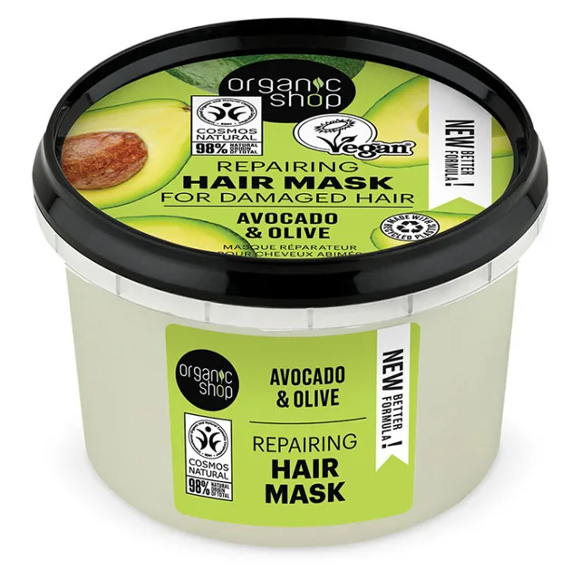 ORGANIC SHOP Maska na vlasy Expresní regenerace Medové Avokádo 250 ml