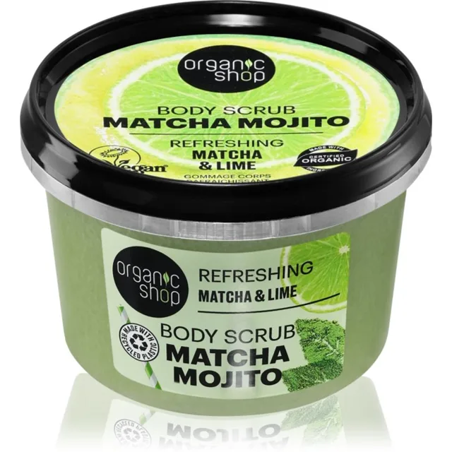Organic Shop Matcha Mojito osvěžující tělový peeling 250 ml