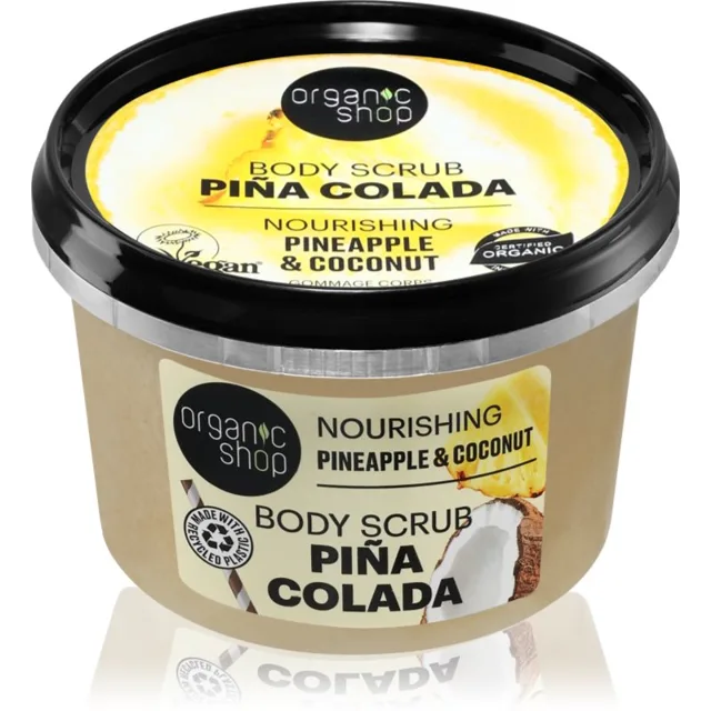 Organic Shop Piña Colada vyživující tělový peeling 250 ml