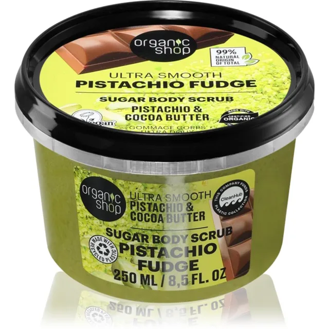 Organic Shop Pistachio Fudge jemný tělový peeling 250 ml