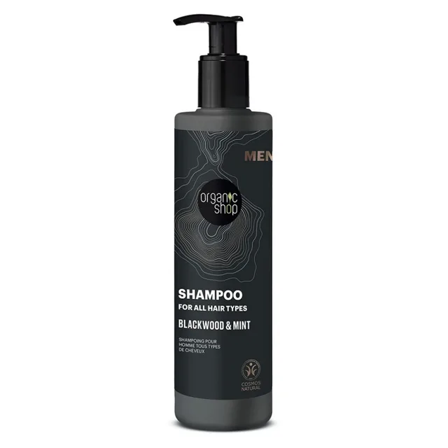 ORGANIC SHOP Šampon pro všechny typy vlasů Blackwood a máta 280 ml
