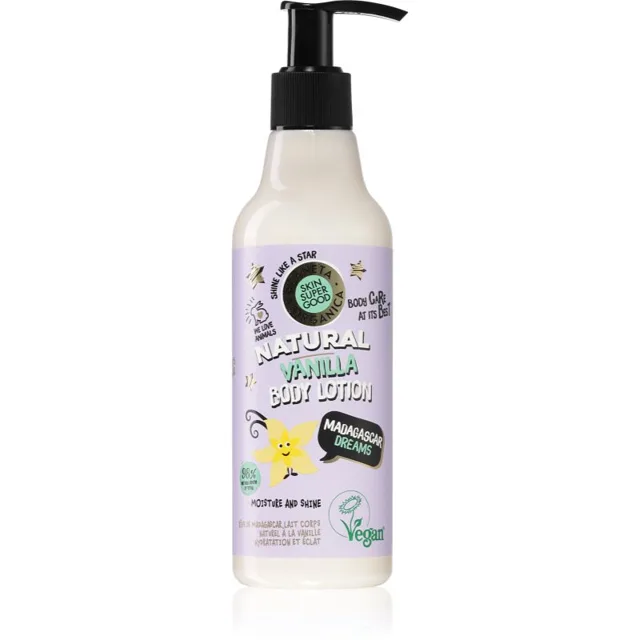 Organic Shop Skin Super Good Madagascar Dreams rozjasňující a hydratační mléko s vanilkou 250 ml