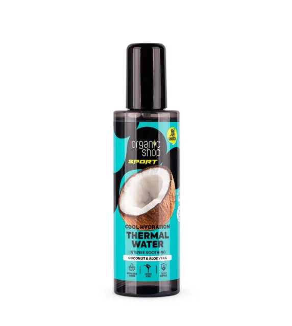 Organic Shop Sport Hydratační termální voda Kokos a aloe vera 200 ml