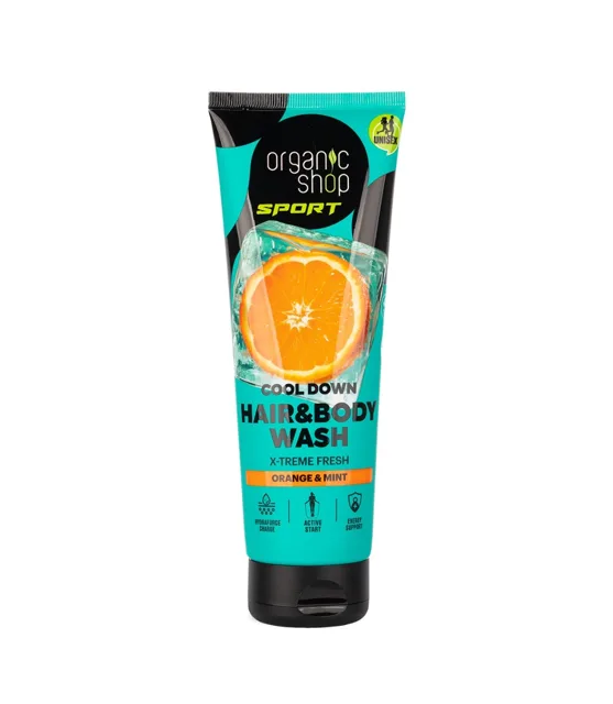 Organic Shop Sport Osvěžující sprchový gel Pomeranč a máta 200 ml