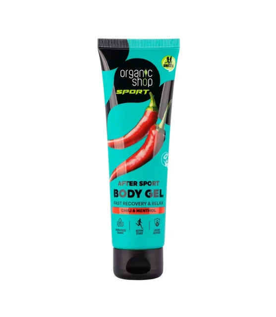 Organic Shop Sport Tělový gel po sportu Chili a menthol 75 ml