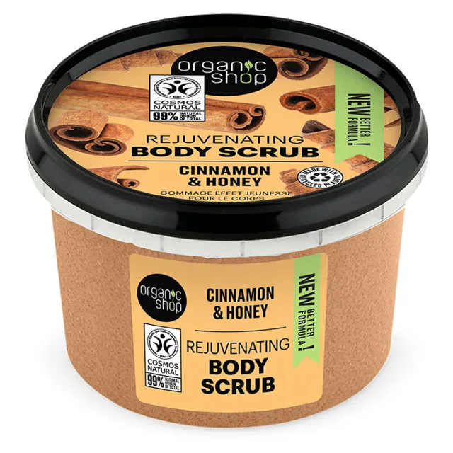 ORGANIC SHOP Tělový peeling Medová skořice 250 ml