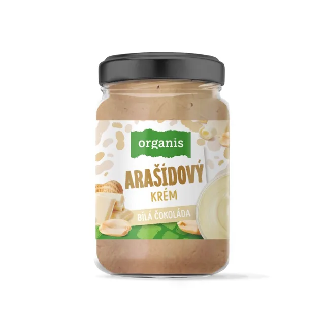 ORGANIS Arašídový krém s bílou čokoládou 920 g