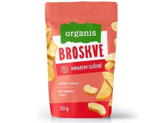 Organis broskve sušené mrazem 30 g