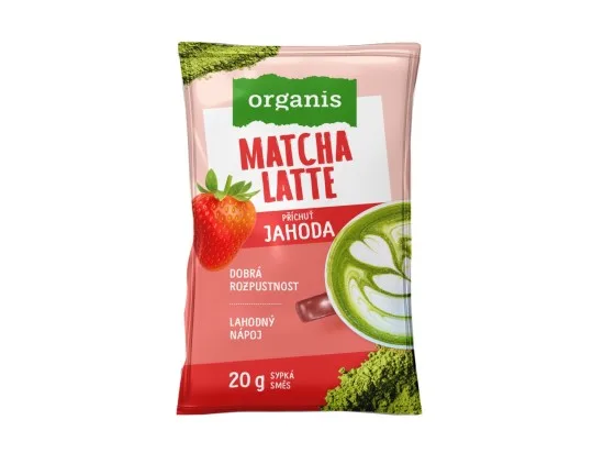 Organis Matcha Latte jahoda 20 g