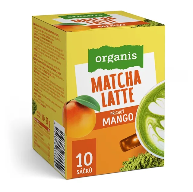 ORGANIS Matcha latte mango 10 sáčků