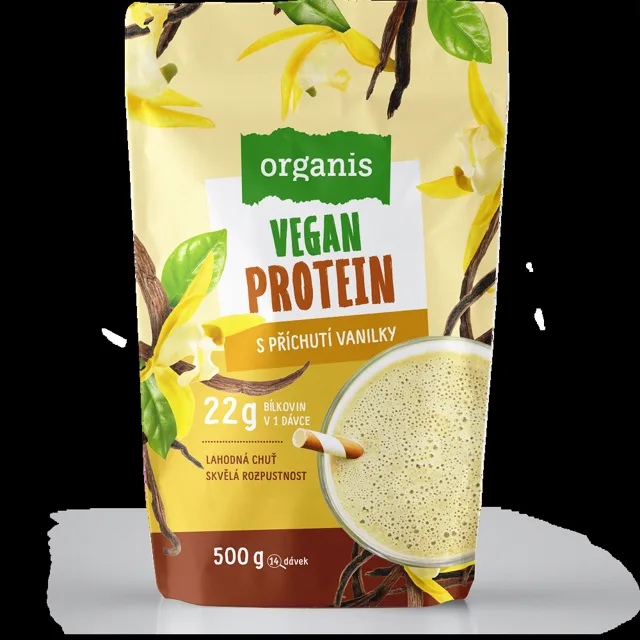 ORGANIS Veganský protein vanilka 500 g