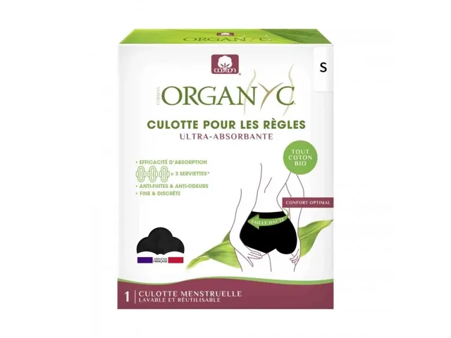 Organyc Menstruační kalhotky, černé Velikost: XL