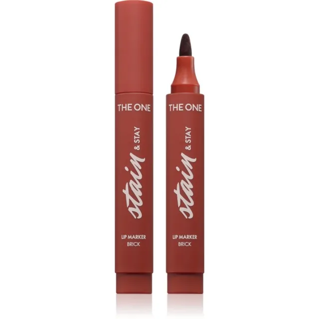 Oriflame The One Stain & Stay dlouhotrvající rtěnka ve fixu odstín Brick 2.5 g