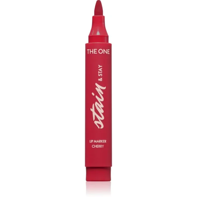 Oriflame The One Stain & Stay dlouhotrvající rtěnka ve fixu odstín Cherry 2.5 g
