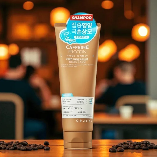 ORJENA - Caffeine Protein Power Shampoo - Proteinový šampon na vlasy s kofeinem - 200 ml