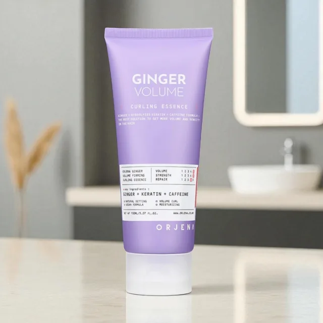ORJENA - Ginger Volume Firming Curling Essence - Zpevňující esence pro objem a definici vln - 150 ml