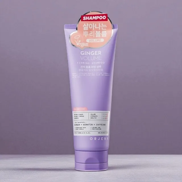 ORJENA - Ginger Volume Firming Shampoo - Šampon na poškozené a jemné vlasy se zázvorem - 200 ml