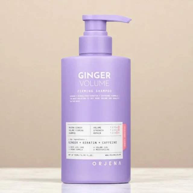 ORJENA - Ginger Volume Firming Shampoo - Šampon na poškozené a jemné vlasy se zázvorem - 500 ml