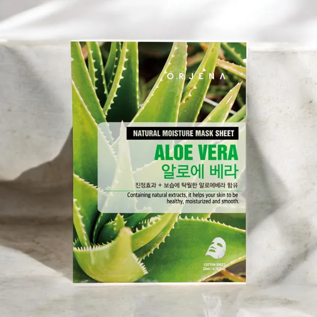 ORJENA - Natural Moisture Aloe Vera Mask Sheet -  Zklidňující pleťová maska s extraktem aloe vera - 23 ml