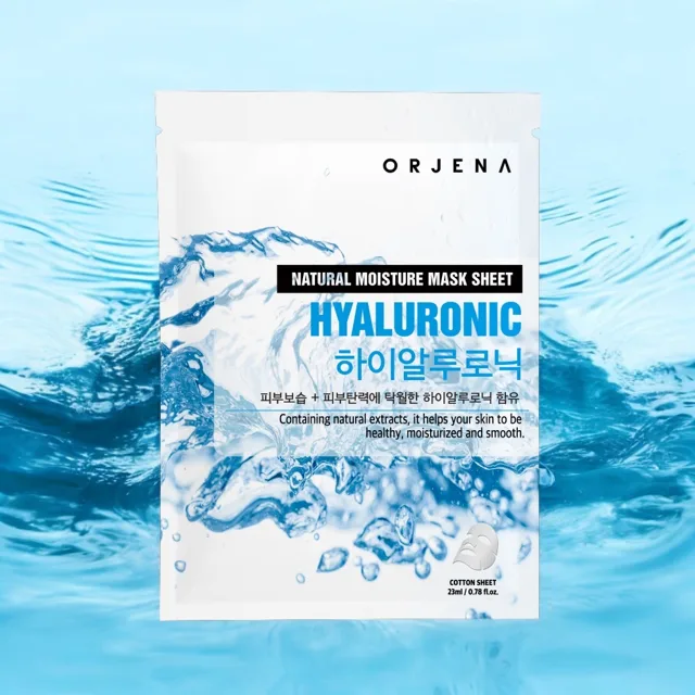 ORJENA - Natural Moisture Hyaluronic Mask Sheet - Pleťová maska s kyselinou hyaluronovou - 23 ml