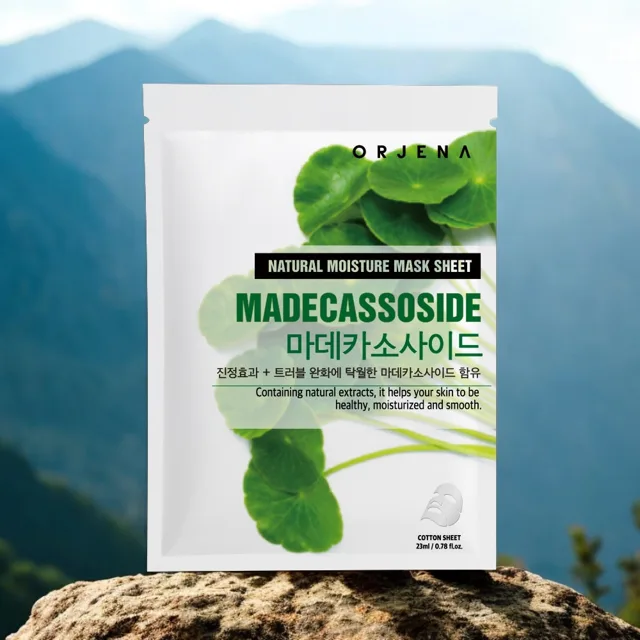 ORJENA - Natural Moisture Madecassoside Mask Sheet - Pleťová maska s extraktem pupečníku asijského - 23 ml
