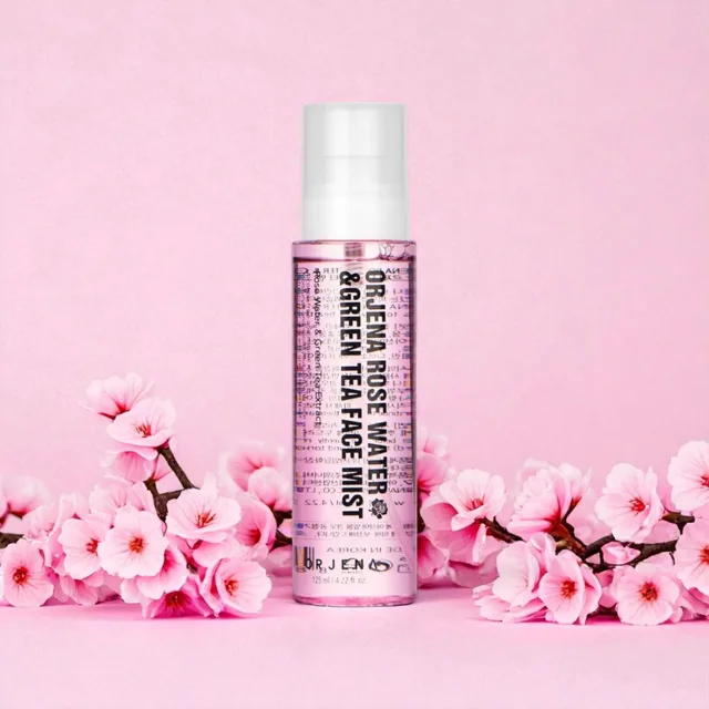 ORJENA - Rose Water & Green Tea Face Mist - Pleťová mlha s růží a zeleným čajem - 125 ml