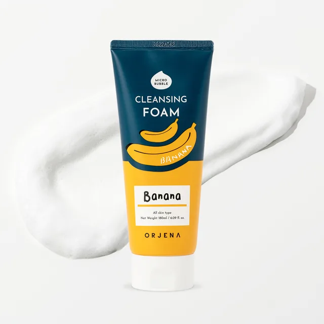 ORJENA - Smile Day Cleansing Foam Banana - Čistící pěna na obličej banán - 180 ml