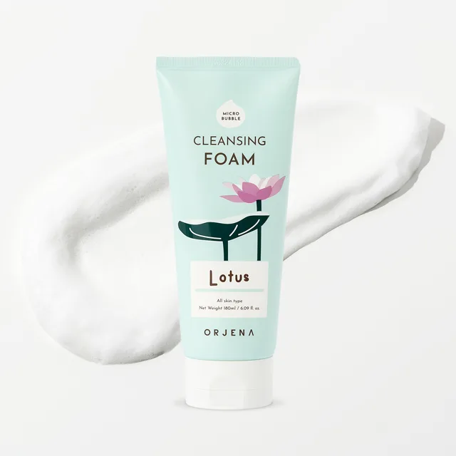 ORJENA - Smile Day Cleansing Foam Lotus -  Čistící pěna na obličej lotus - 180 ml