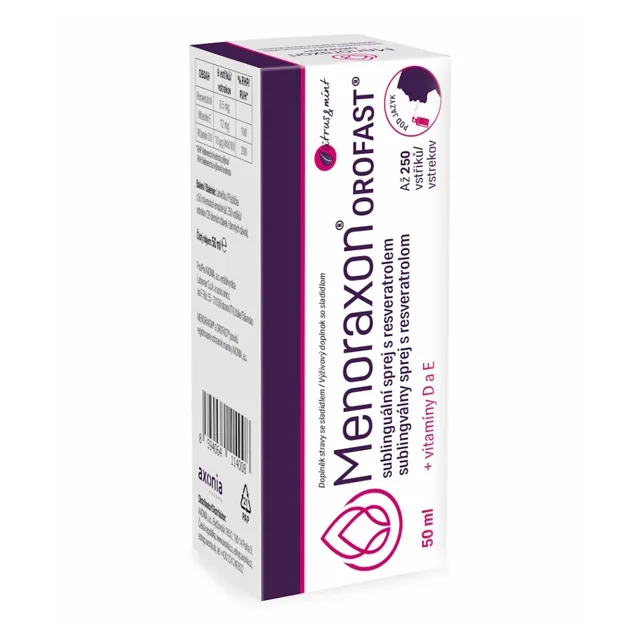 OROFAST Menoraxon sublinguální sprej s resveratrolem 50 ml