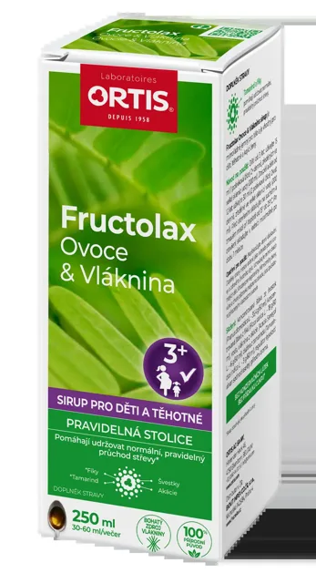 Ortis Fructolax Sirup pro děti 250 ml