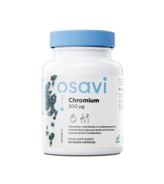 Osavi Chromium, Chrom, 200 mcg, 60 rostlinných kapslí