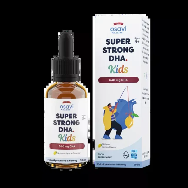 Osavi Super Strong DHA Kids, Extra silné DHA pro děti, 650 mg, citrón, 50 ml