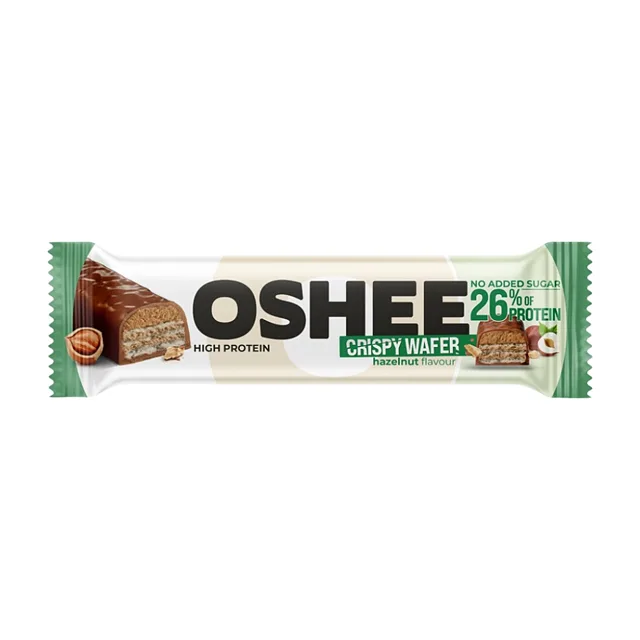 OSHEE Křupavá proteinová oplatka lískový oříšek 37 g