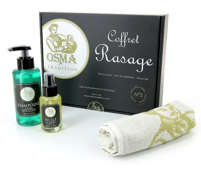 Osma Tradition olej na vousy 50 ml + šampon na vousy 200 ml + ručník sada na vousy