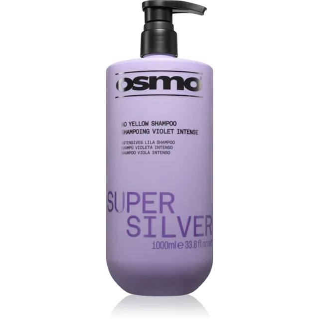 Osmo Super Silver No Yellow Shampoo šampon proti žlutým tónům pro blond a šedivé vlasy 1000 ml