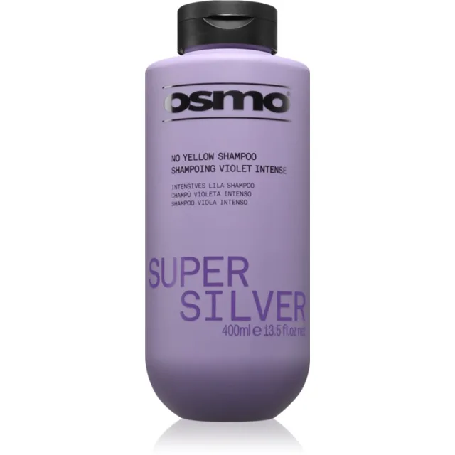 Osmo Super Silver No Yellow Shampoo šampon proti žlutým tónům pro blond a šedivé vlasy 400 ml