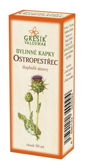 Ostropestřec - Bylinné kapky