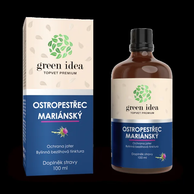 Ostropestřec mariánský – bezalkoholová tinktura 100 ml – Green idea
