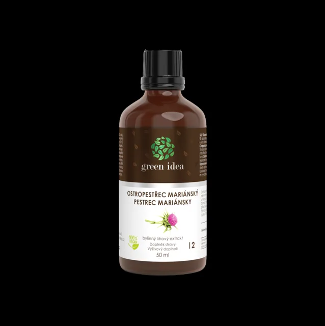 Ostropestřec tinktura – kapky 50 ml – Green idea