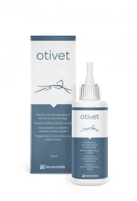 Otivet roztok k čištění uší psů a koček sol 75 ml