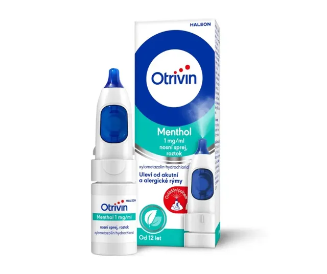 Otrivin Menthol 1mg/ml nosní podání sprej, roztok 10 ml